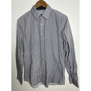 Nick Graham Everywhere Mens Stretch Modern Fit Geometric Print Button Down Shirt